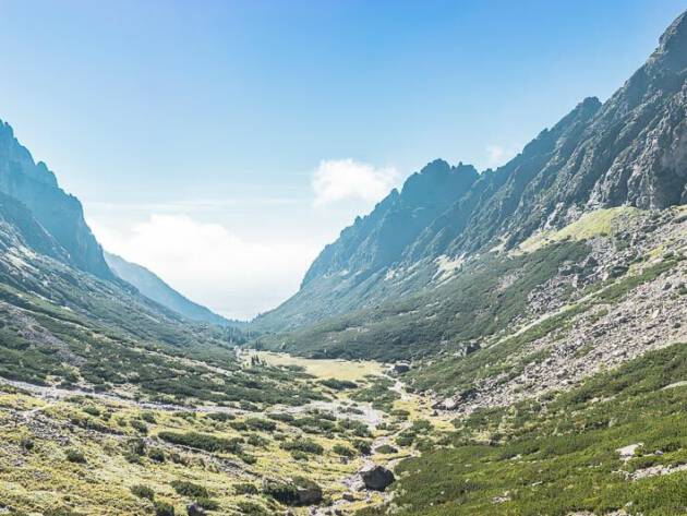 Big mountain valley view