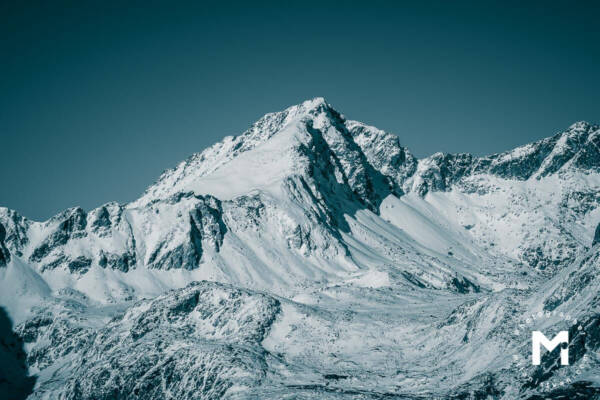 Big winter snowy peak