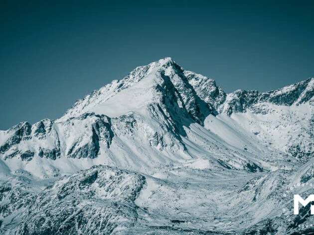 Big winter snowy peak