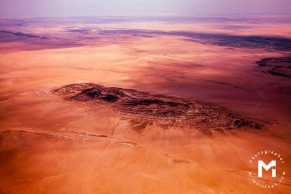 Red desert lonely place