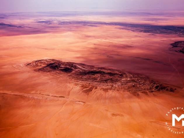 Red desert lonely place