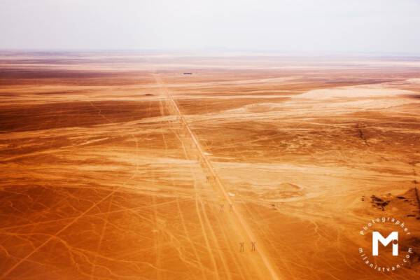 Lonely road in the desert