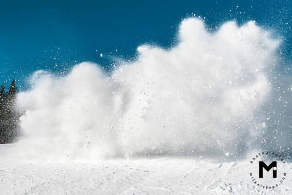 Big snow wave