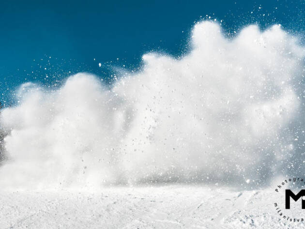 Big snow wave