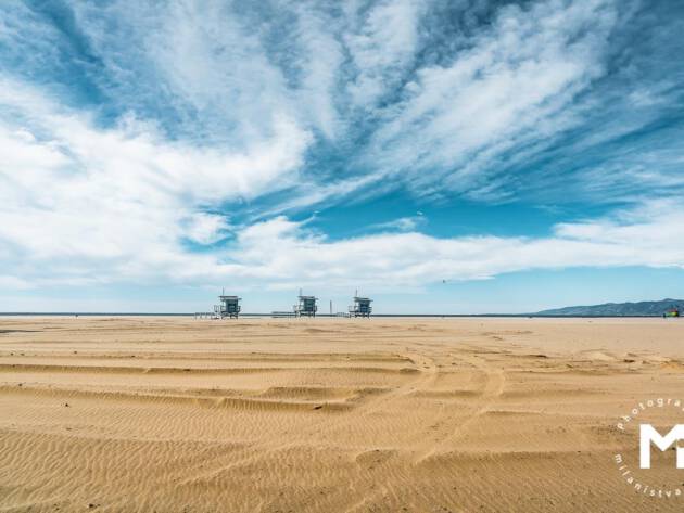 Empty beach view