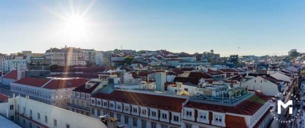 Sunshine above the old city centre