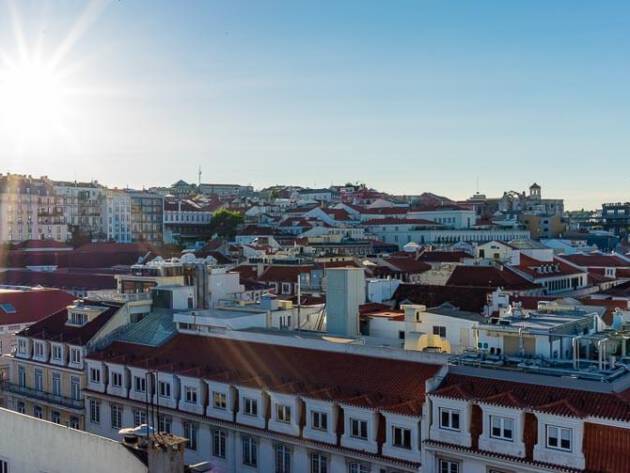 Sunshine above the old city centre