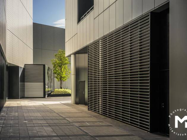 Modern architecture building site view