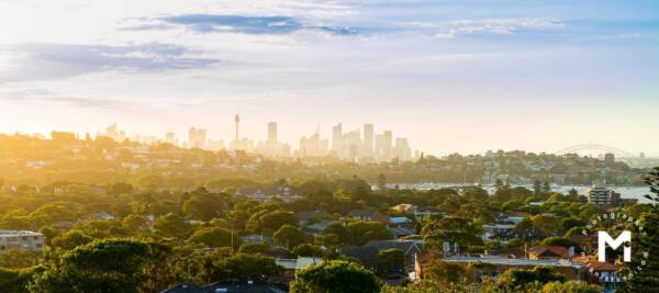 View at the sydney in the morning light