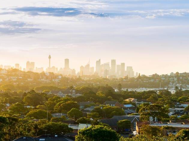 View at the sydney in the morning light