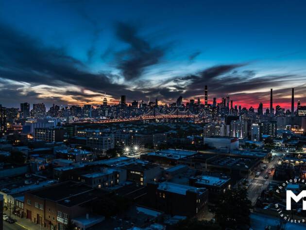 Night view at the manhattan